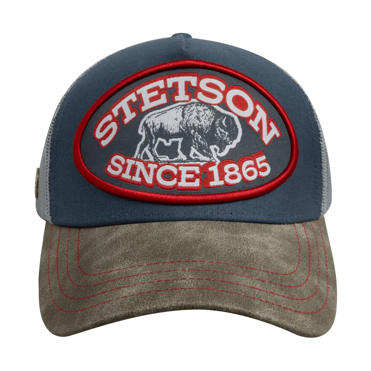 Original Stetson Authentic Trucker Hat Brown Teal 
