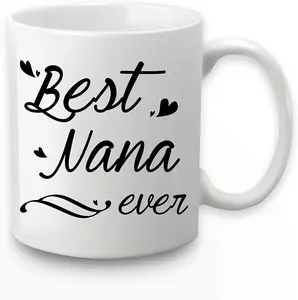 Best Nana Ever Mug Best Nana Coffee Mug Nana Mug Gifts Birthday Mothers Day Gifts for Mom Grandma from Grandkids Granddaughter Grandson Grandchildren Gifts 11 Ounce