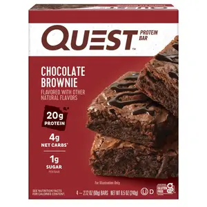 Quest Protein Bar, Chocolate Chip Cookie Dough, 21g Protein, 4 Ct