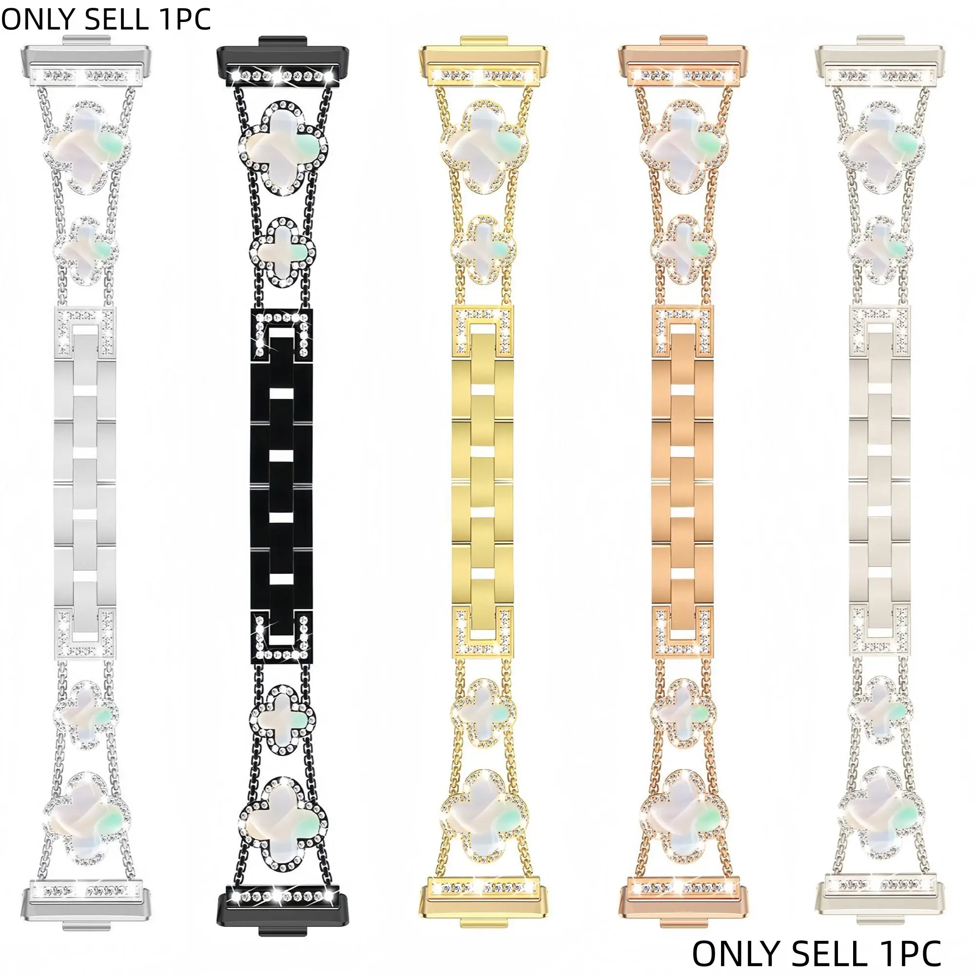 Diamond Metal Watch Band for Huawei Fit 4/fit 4 Pro, Adds Sparkle with Special Metal Links, Stylish Accessory for Your Smartwatch, Smart Watch Straps, Smart Watch Accessories