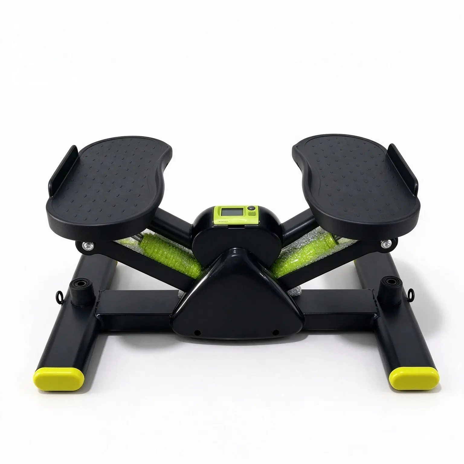 Home Mini Stepper, Sturdy Metal Frame & Non-slip Plastic Pedals, Adjustable Mini Stepper with Resistance Bands, Compact Home Fitness Stepper for Leg, Hip & Full Body Workout