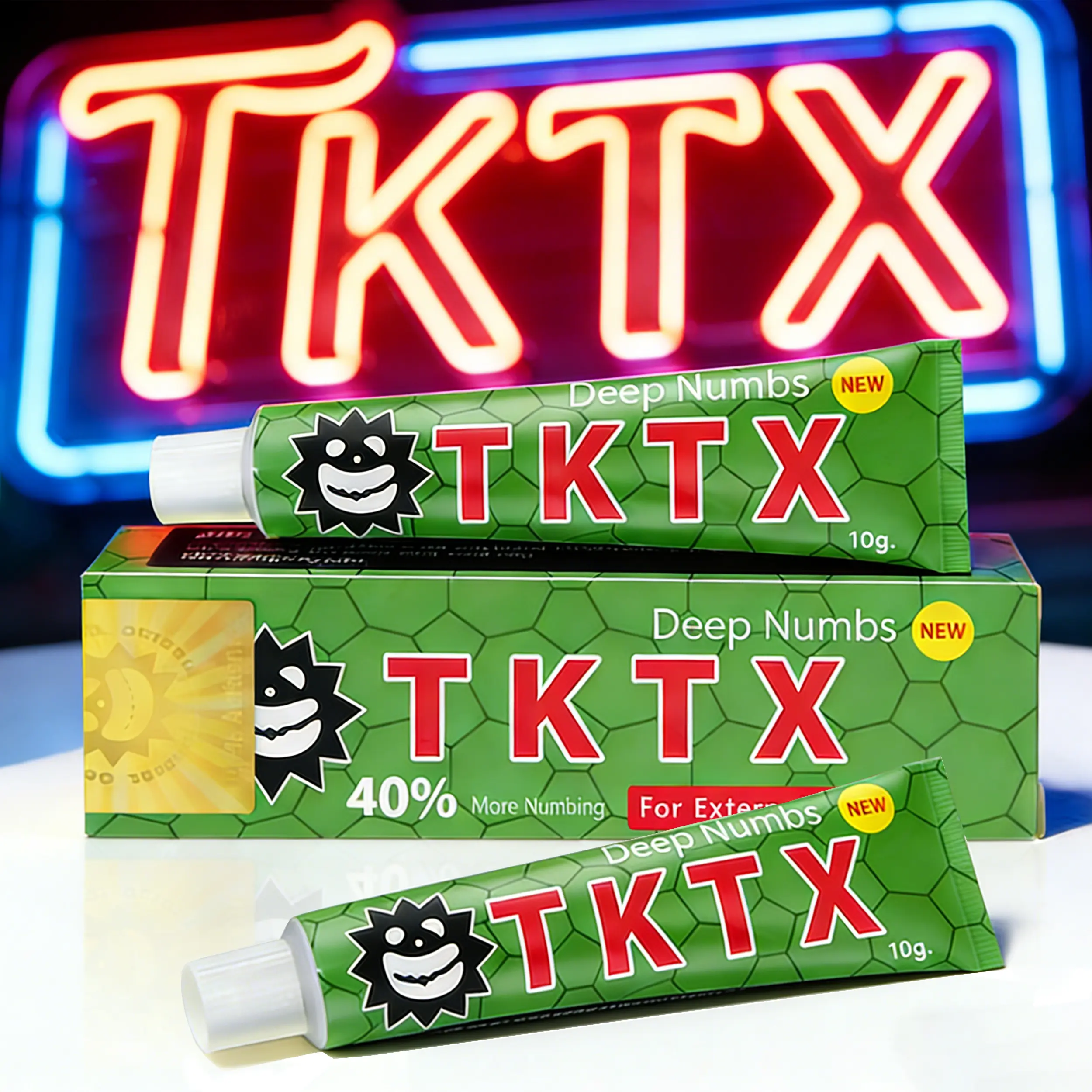 TKTX Numbing Cream- For Tattoos - Painless Procedure 40% Strong 10g