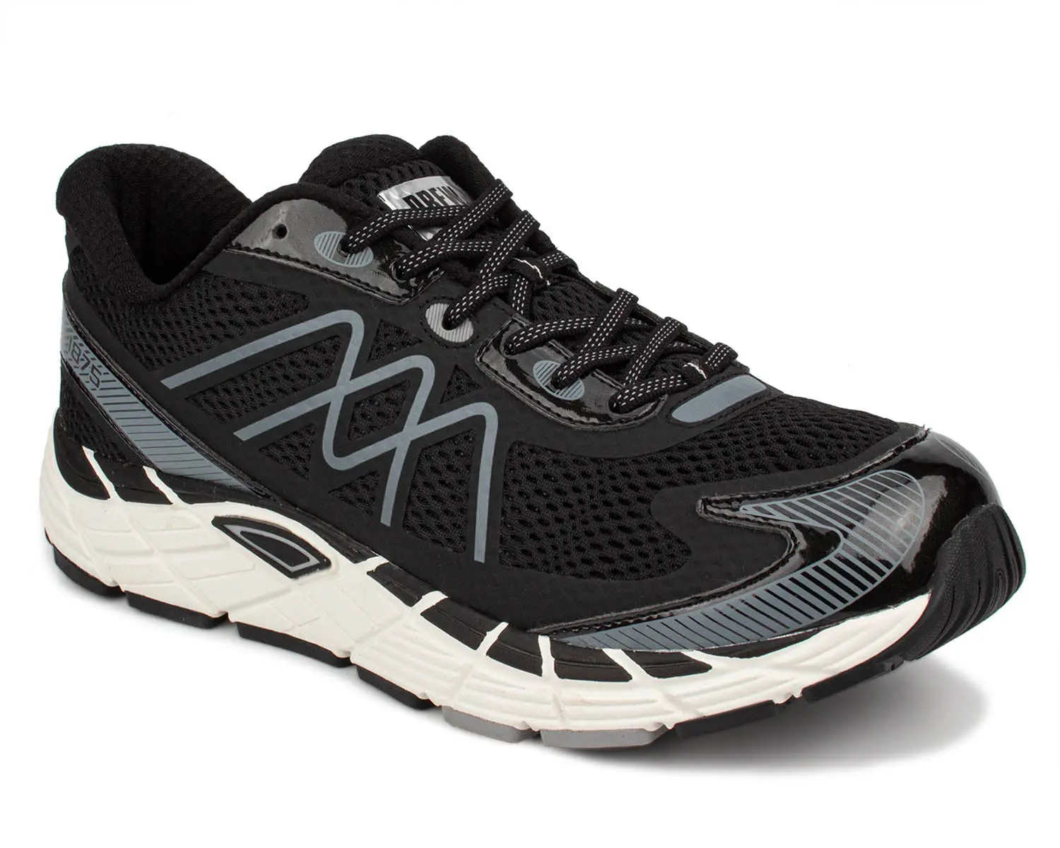 Men's Drew Shoe Nash - Black Mesh Combo Orthopedic Walking Shoe, Up to 6E Wide Fit Sports Footwear for Walking