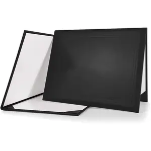 8.5"x11" Smooth Padded Diploma Cover Certificate Holder Black, 1-Pack