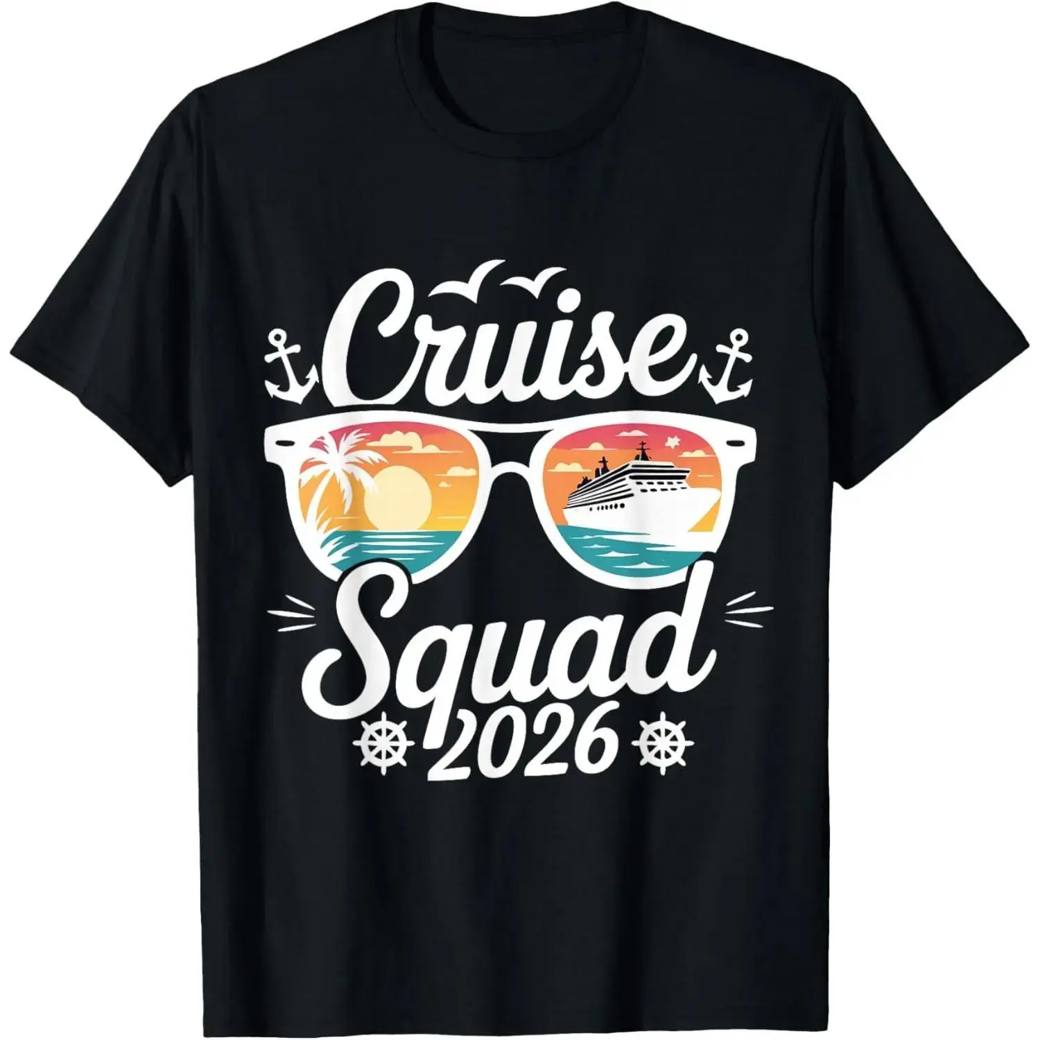 Women's Casual Graphic Print T-Shirt, Soft 100% Cotton Short Sleeve Top for Summer Vacation and Everyday Wear