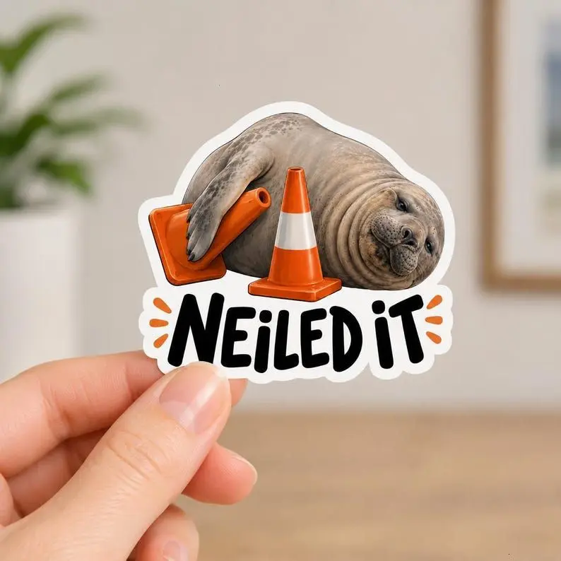 Neil the Seal Sticker