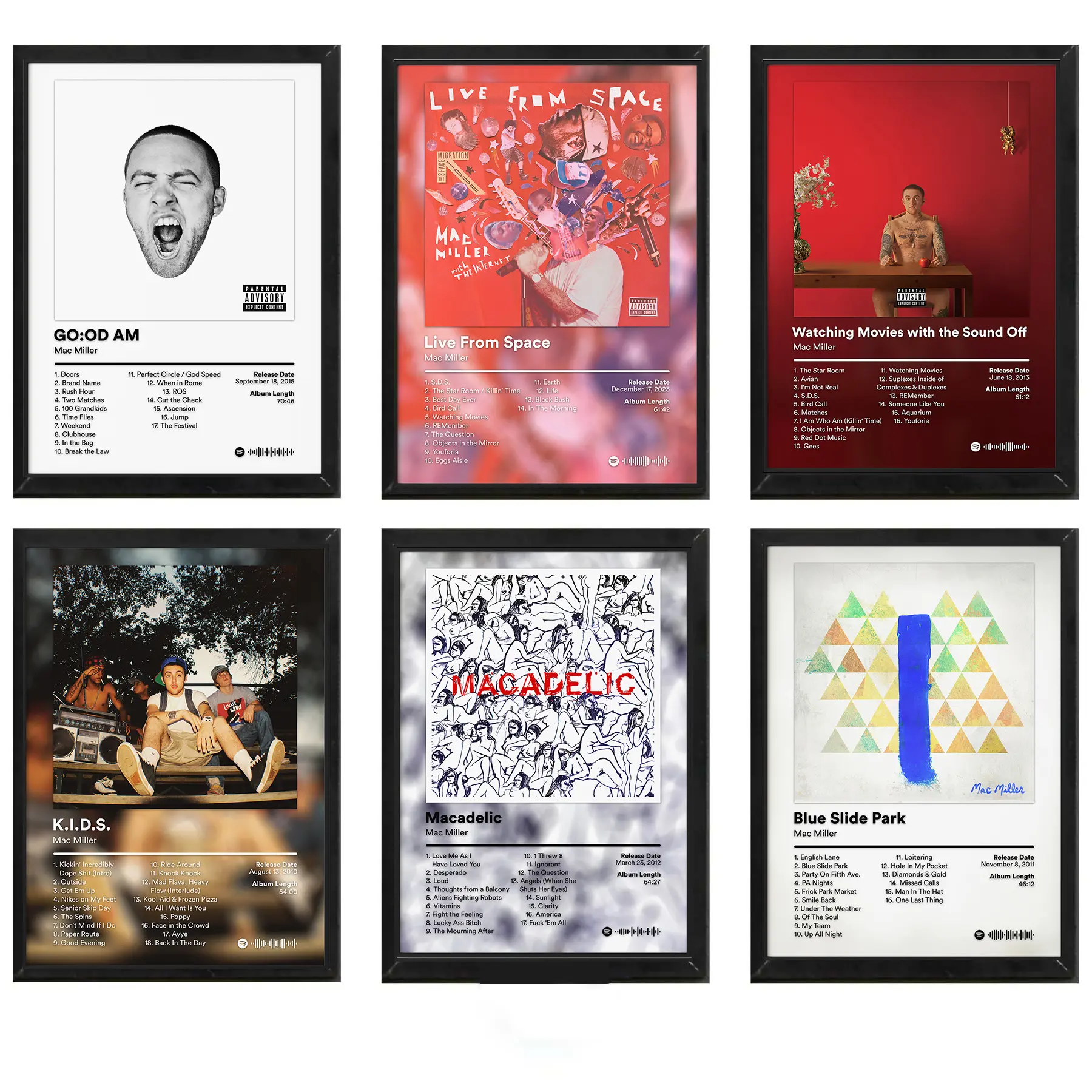 Mac Miller Album Retro Hip Hop Album Cover Wall Art Poster HD Print Unframed Aesthetic Room Home House Modern Wall Decor Trendy Gift.