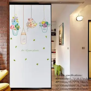 Static Cling Privacy Film, Eco-Friendly No Glue, Frosted Transparent Not Opaque, Suitable for Window Glass, Bathroom Windows, Toilet
