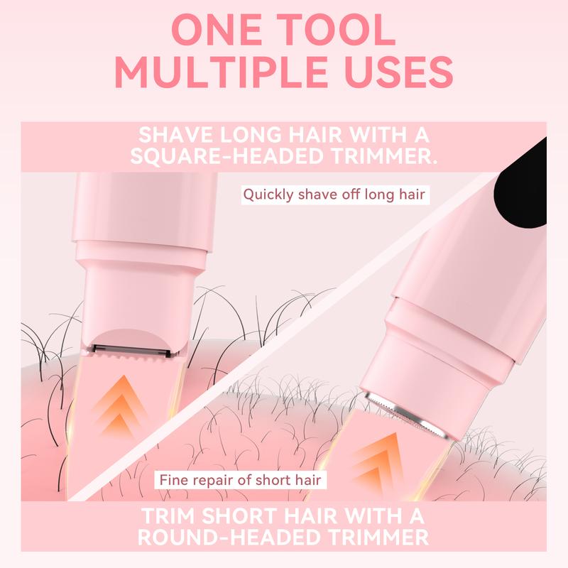 【01】【Rendoo】Private Shaver This rechargeable two-in-one electric shaver with razor function is suitable for both body and facial hair. Its dual-head design allows for painless trimming of pubic hair, face, underarms, and legs.