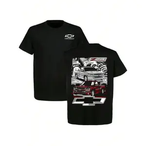 Men's large size Truck pattern T-shirt, suitable for car enthusiasts; Truck-themed T-shirt; Off-road enthusiast T-shirt; Garage-style clothing for car lovers; Gift for car enthusiasts: Printed T-shirt, interesting design, outdoor activities, perfect gift
