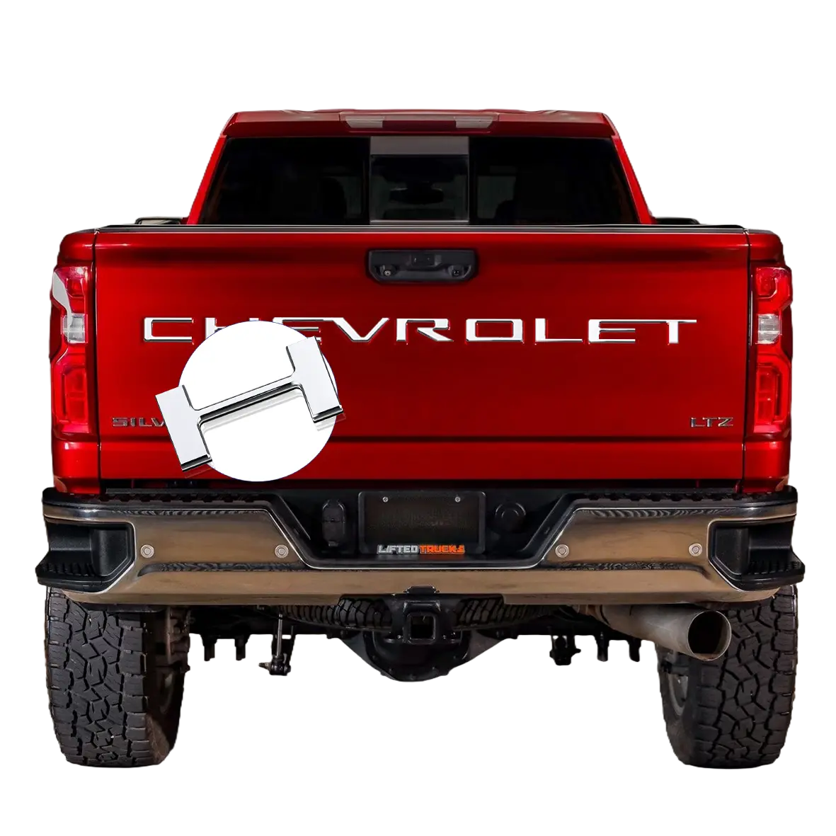 Tailgate Inserts Letters Stickers Decal Exterior Truck Accessories Compatible for 2019 2020 2021 2023 2024 2025 Chevy Chevrolet Silverado 1500 2500