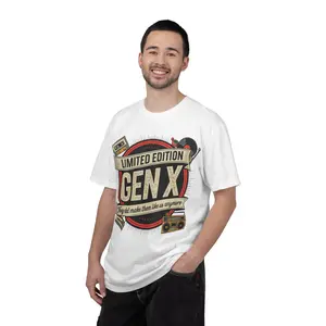 Limited Edition Gen X T-Shirt | Retro Cassette Tape, Vinyl Record Design