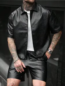 Men 2 piece sets - Men Short Sleeve Shirt and Shorts Set Casual Street Summer Outfit men’s shirts vacation clothes summer men clothes summer outfits men shorts men's clothing male clothing men's shorts for summer clothes for men shorts for summer Menswear