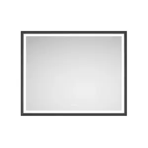 60 x 48 Inch LED Lighted Bathroom Wall Mounted Mirror with Anti-Fog, High Lumen, Separately Control, Full Length Vanity Mirror for Bedroom, Hair Salon, Wall-Mounted Makeup Mirror, Large Rectangular Illuminated Mirror, Home Furniture and
