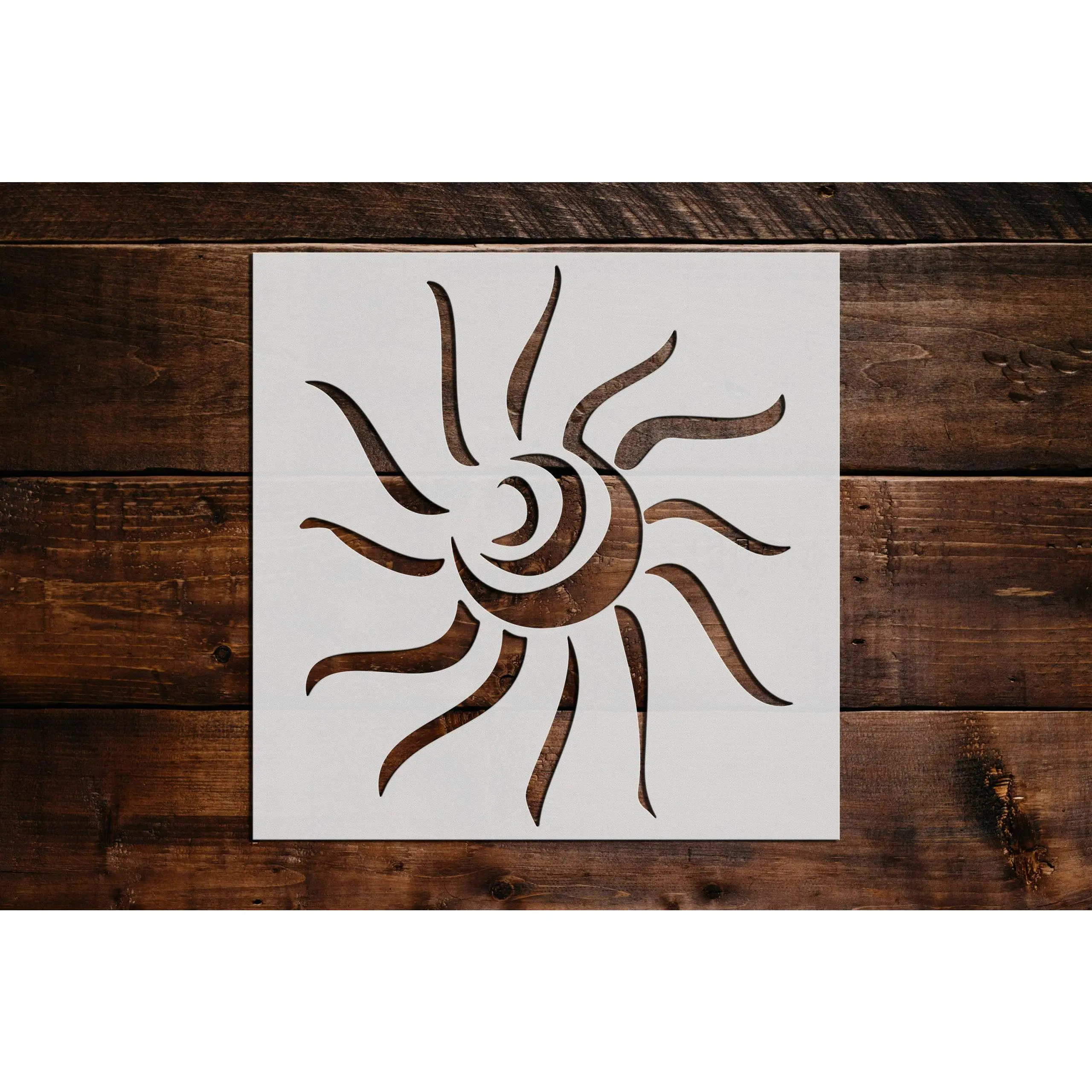Sun Stencil - Art and Wall Stencil