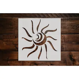 Sun Stencil - Art and Wall Stencil