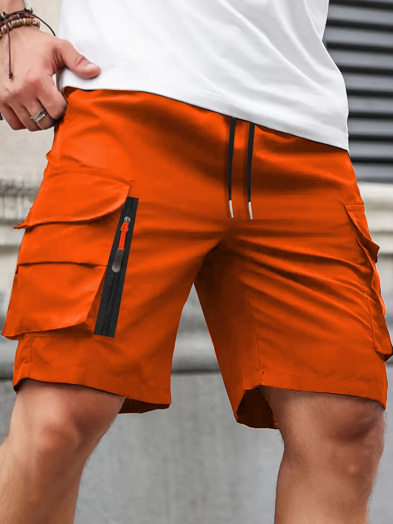 Men’s New Cargo Shorts 3-PackMen's summerZippered pocket.Loose.Outdoor Sports Knee-Length Casual Shorts