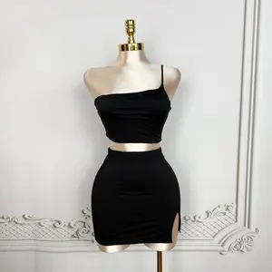 Two piece matching single strapped set