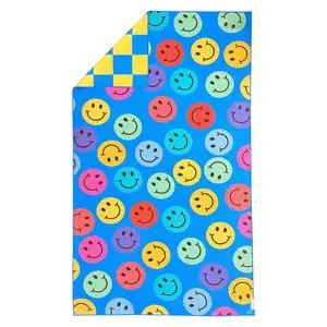 Smiley Pool Towel: Reversible