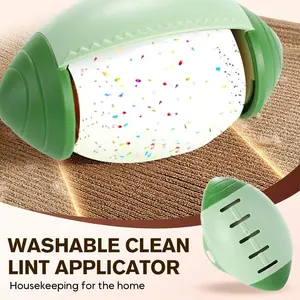 Washable Lint Roller, Portable & Reusable Lint Roller, Reusable Washable Lint Roller, Travel Lint Roller Mini Lint Roller for Lint/Hair, Clothes (New Green)