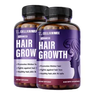 Celljuvmax 24-in-1 Hair Growth Vitamins with Biotin 10000mcg, Collagen & Saw Palmetto – Supports Thicker, Stronger Hair, Skin & Nails, 60-Day Supply