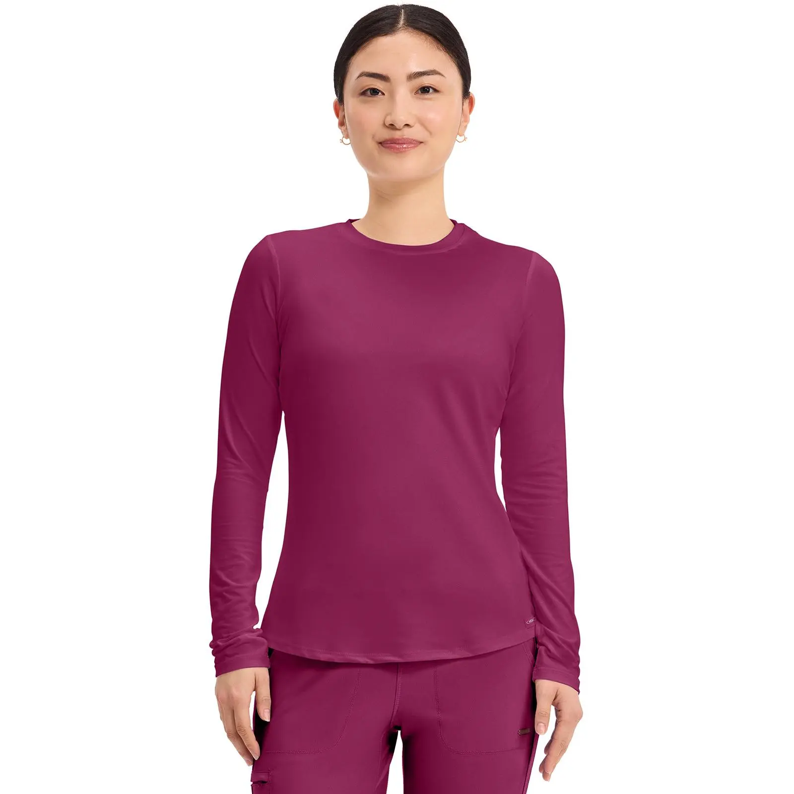 Cherokee Basics Long Sleeve Underscrub Knit Tee Shirt