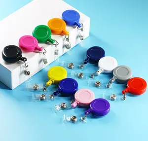 Retractable Badge Reel with Belt Clip - Heavy Duty ID Card Holder