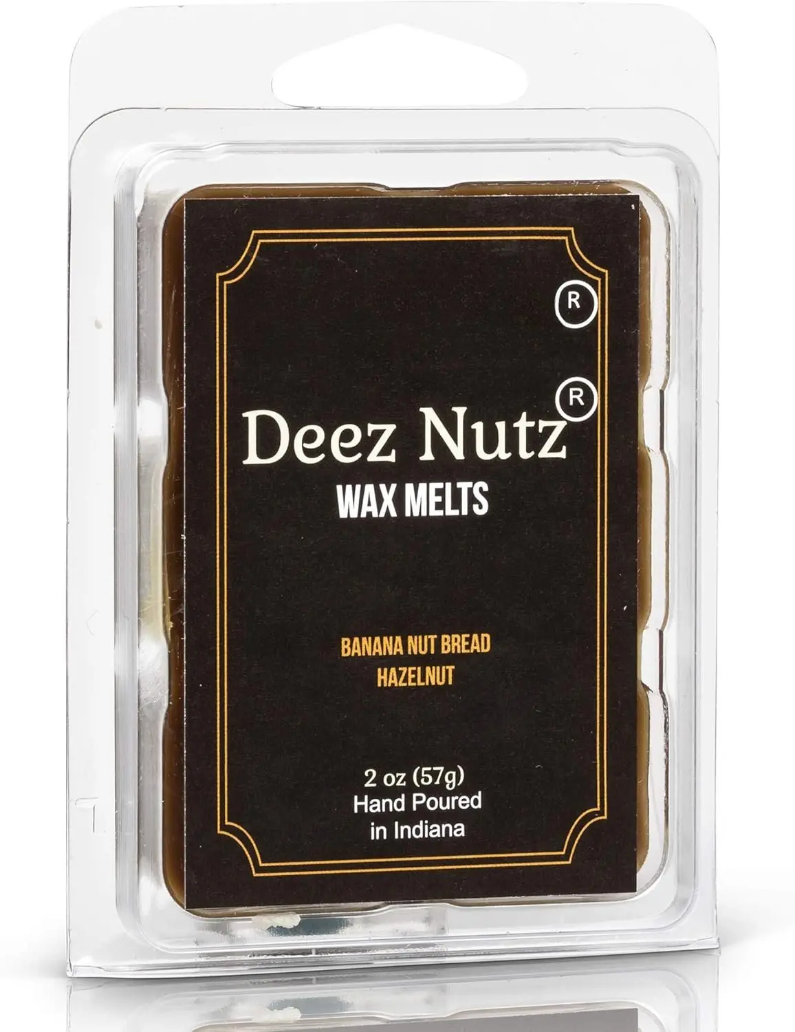 Deez Nutz- Funny Banana Nut Bread Scented Melts- Maximum Scent Wax Cubes/Melts- 1 Pack -2 Ounces- 6 Cubes