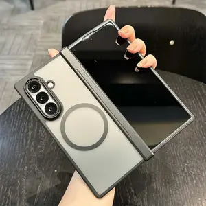 Select model required For Samsung Galaxy Z Fold 7 6 5 4 Clear Magsafe Protective Phone Cover For Magnetic Hinge Protection Case