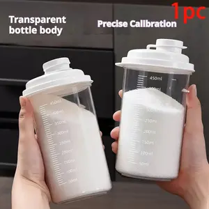 Large Capacity Sealed Storage Container, Multi-Functional Measuring Dispenser Bottle, Translucent Bottle, Travel-Friendly, Durable Plastic, Home & Bathroom Organizer, Plastic Canister