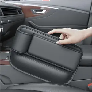Auto Car Seat Gap Organizer Storage Box Side Pocket Holder for Phone Wallet Keys Cards Change Pen Universal Fit Non Slip Interior Car Accessories