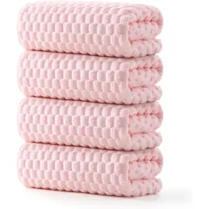 4 Pack  Microfiber Bath Towels -  Waffle Towels Set for Bathroom, Super Absorbent Towel Set of 4 Lagre, Quick Dry Bathroom Towel for , Gym,Travel, Lint Free, Ultra Soft