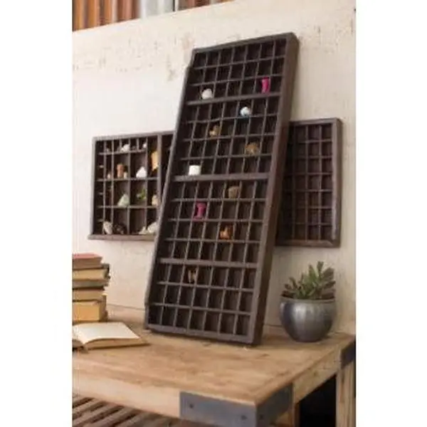 Antique Wooden Printers Tray Antique Wooden Printers Tray
