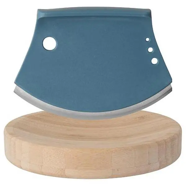 BergHoff Leo 2pc 6.25" Bamboo Herb Cutter Set, Blue