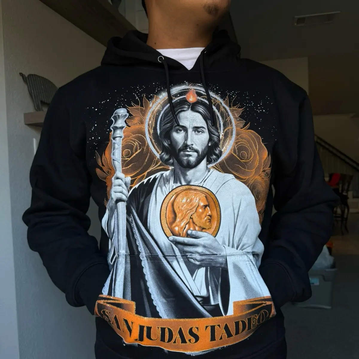 Saint Jude Hoodie Front Print