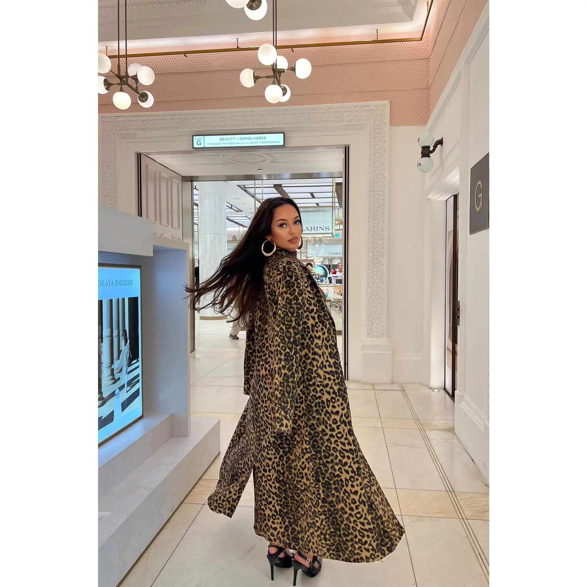 About The Action Denim Leopard Trench - Leopard About The Action Denim Leopard Trench - Leopard