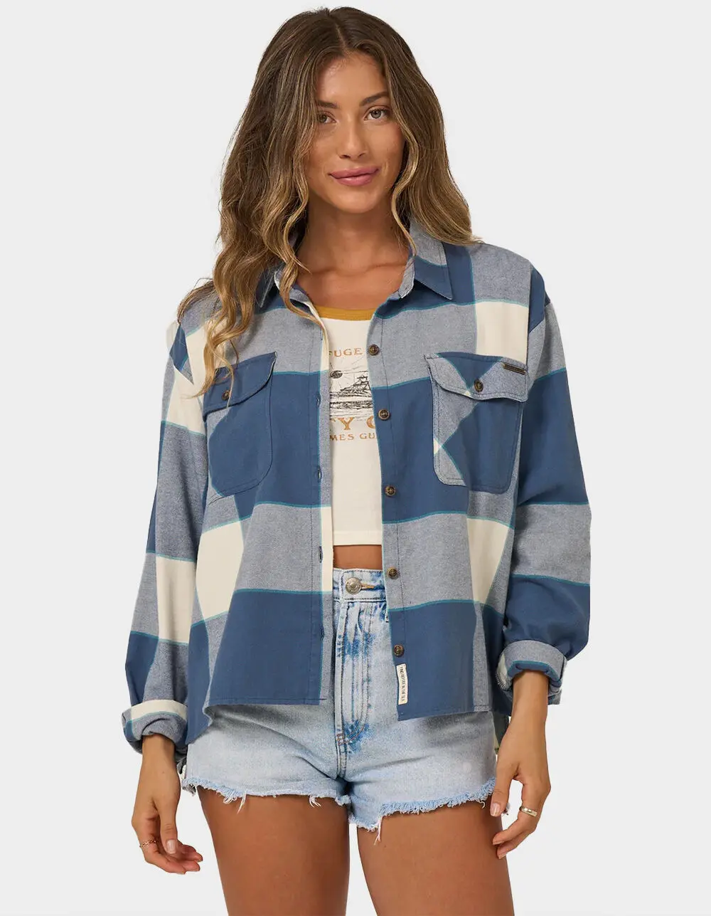 SALTY CREW Nomad Womens Crop Flannel