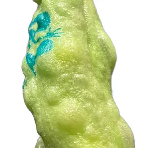 Bugs in a Rug :freeze dried fruit rolls with candy (regular skittles) inside