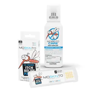 Moskito Care, 14hr Insect Repellent & Moskinto, The Original Itch-Relief Patch (24 Patch Hanging Box) Horse Nursing