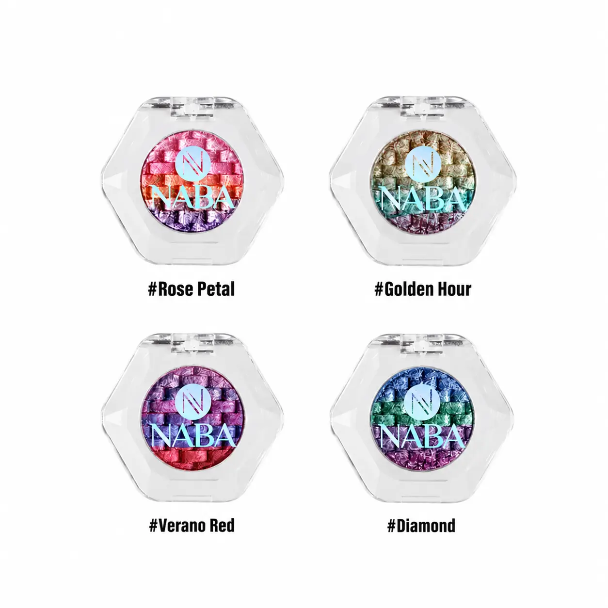 NABA Creamy Pigment 4-Set Variants Rainbow Iridescent Glitter NABA Creamy Pigment 4-Set Variants Rainbow Iridescent Glitter