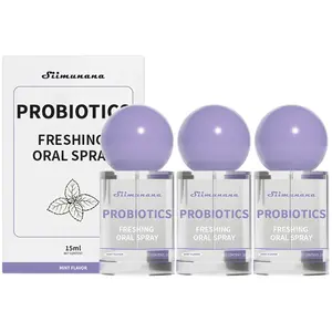 3/1 Pack Probiotic Oral Spray for Fresh Breath & Oral Care, Alcohol-Free Sugar-Free Mouth Freshener Spray for Sensitive Gums, Long-Lasting Bad Breath Control, Portable Travel Size Daily Oral Care Spray 15ml