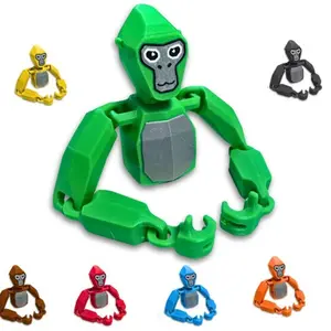 Gorilla tags, Monkey 3D printed dolls, cartoon animal toys, children's birthday and Christmas gifts, movable joints, 3D printed