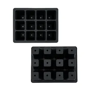 1 Piece Reusable Seed Starter Kit, Silicone Seedling Starter Trays for Starting Plant Seeds with Flexible pop-Out Cells, Indoor Gardening Plant Germination Trays