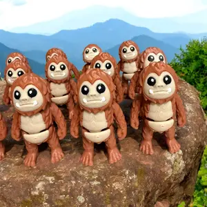 Mini Big Foot, Articulated, Flexible Fidget Sensory Toy, 3D printed, Mini Gift Idea, 3d printed animals, 3d printed bigfoot figet toys