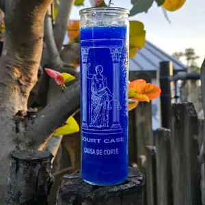 Court Case Blue 7 Day Candle