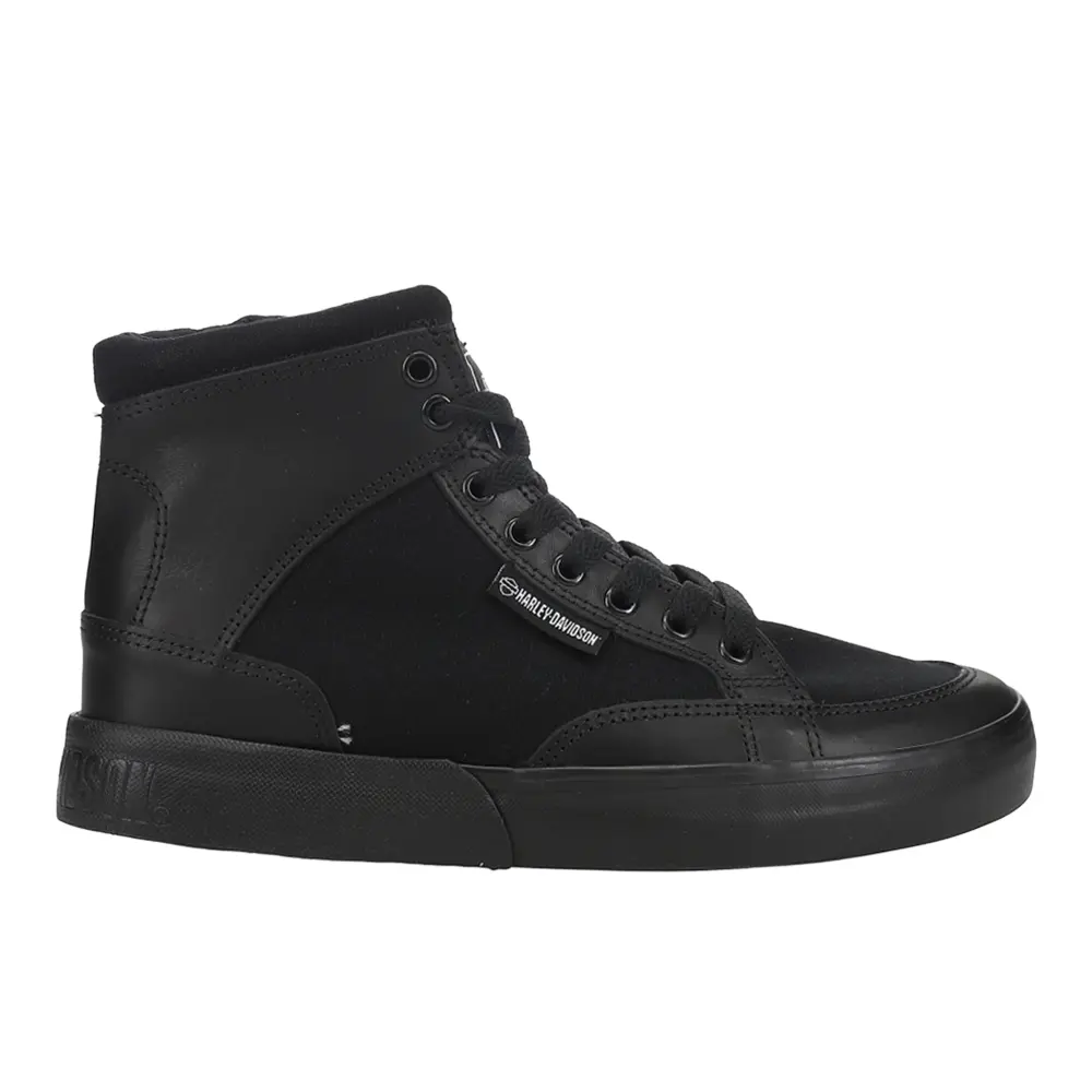 Harley-Davidson Footwear Mens Rosemont High Lace Up Sneakers Shoes Casual - Black
