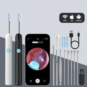 Earwax Removal Tool — Ear Care Kit — Ear Canal Cleaner with 1080P HD Camera — Ear Canal Endoscope Compatible with iOS and Android Systems Rechargeable Waterproof Ear Wax Remover