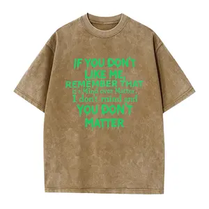 Plus Size Women's Mind Over Matter T Shirt Featuring Bold Statement Text for Casual Spring and Summer Outfits
