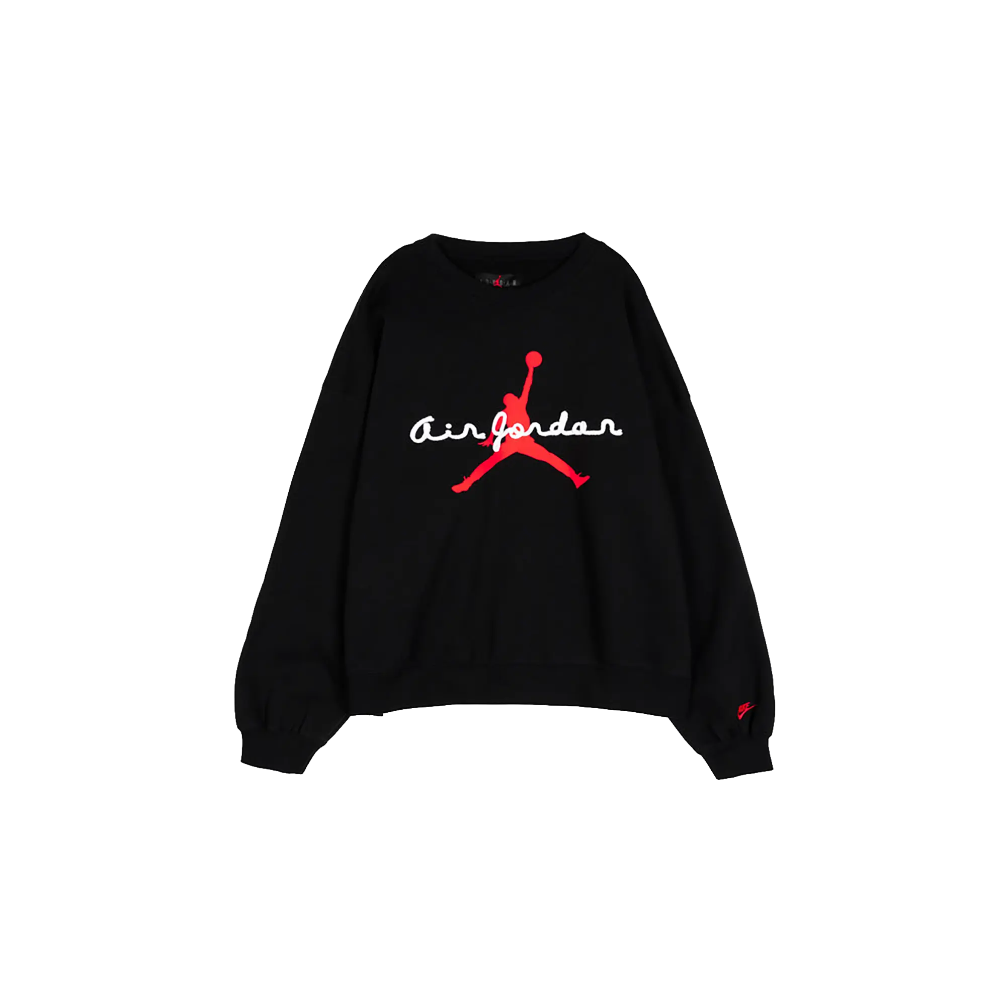 Jordan Brooklyn Fleece Crewneck Sweatshirt "Black / Infrared 23" IF1845 010