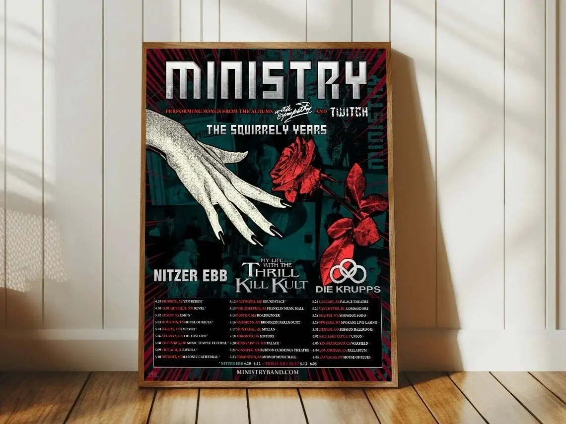 MINISTRY THE SQUIRRELY YEARS TOUR 2025 Poster